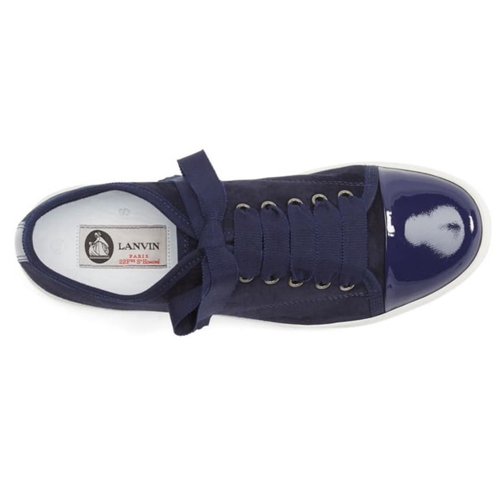 💯 Authentic LANVIN Cap Toe Suede Sneaker